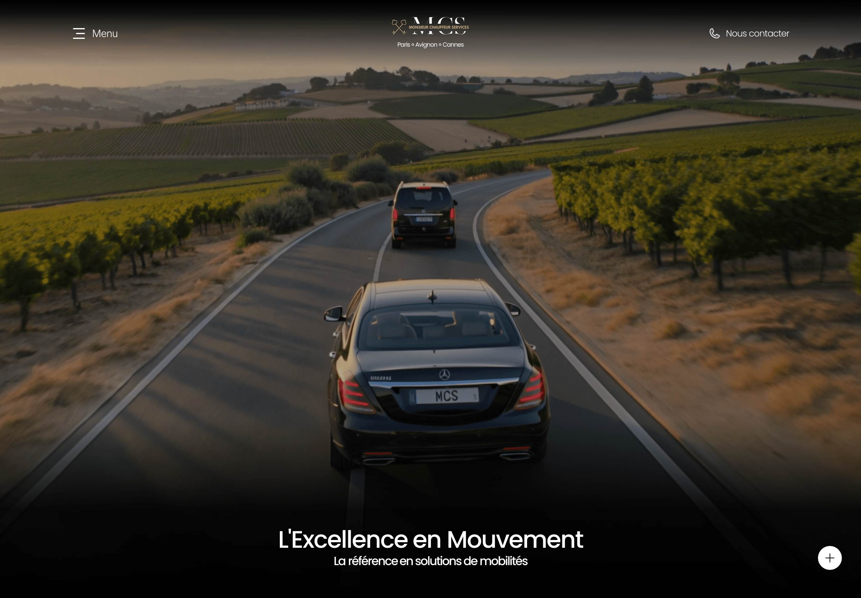 Capture du site Monsieur Chauffeur Services